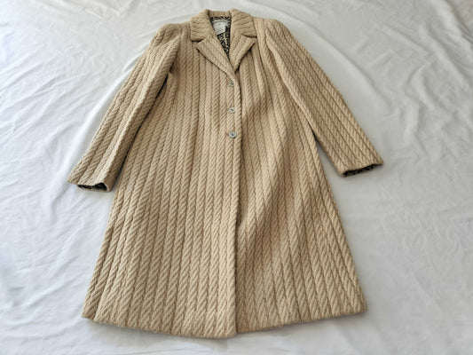 (10462_0126) CHANEL 00A Long Knit Coat Coat