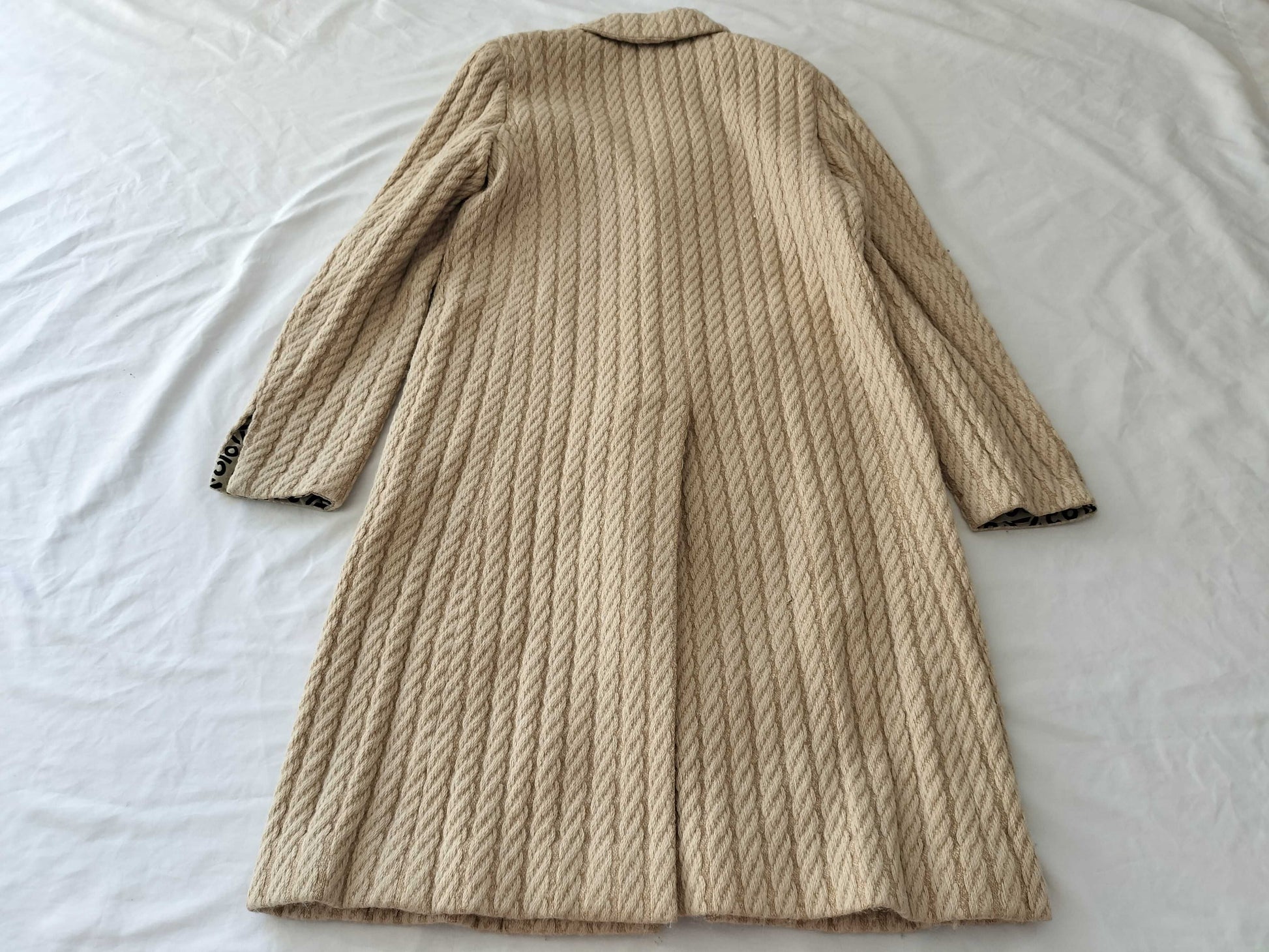 (10462_0126) CHANEL 00A Long Knit Coat Coat