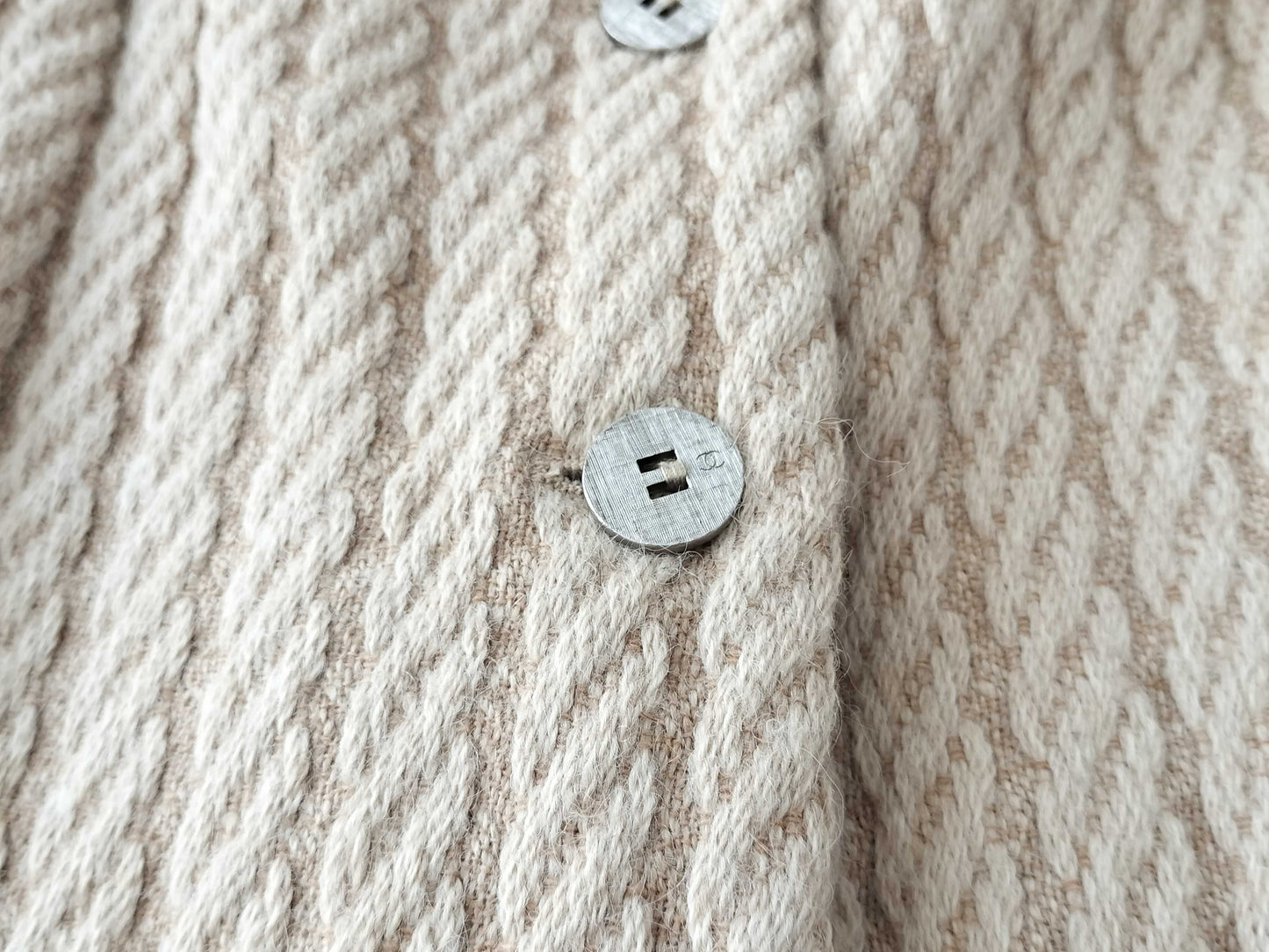 (10462_0126) CHANEL 00A Long Knit Coat Coat