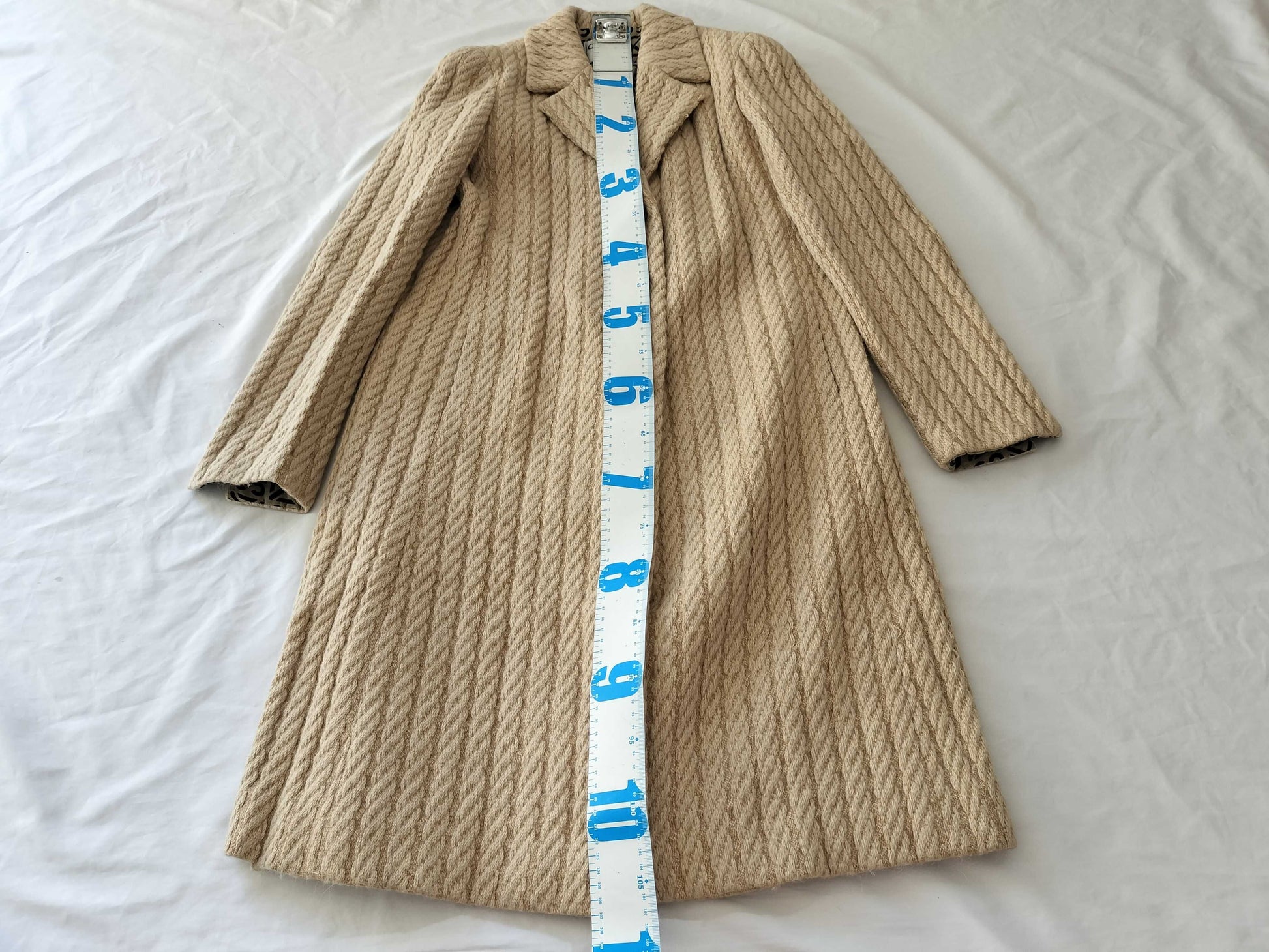 (10462_0126) CHANEL 00A Long Knit Coat Coat
