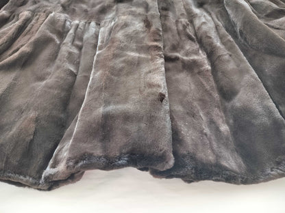 (10462_0245)▼BALENCIAGA Mink Long Brown Coat