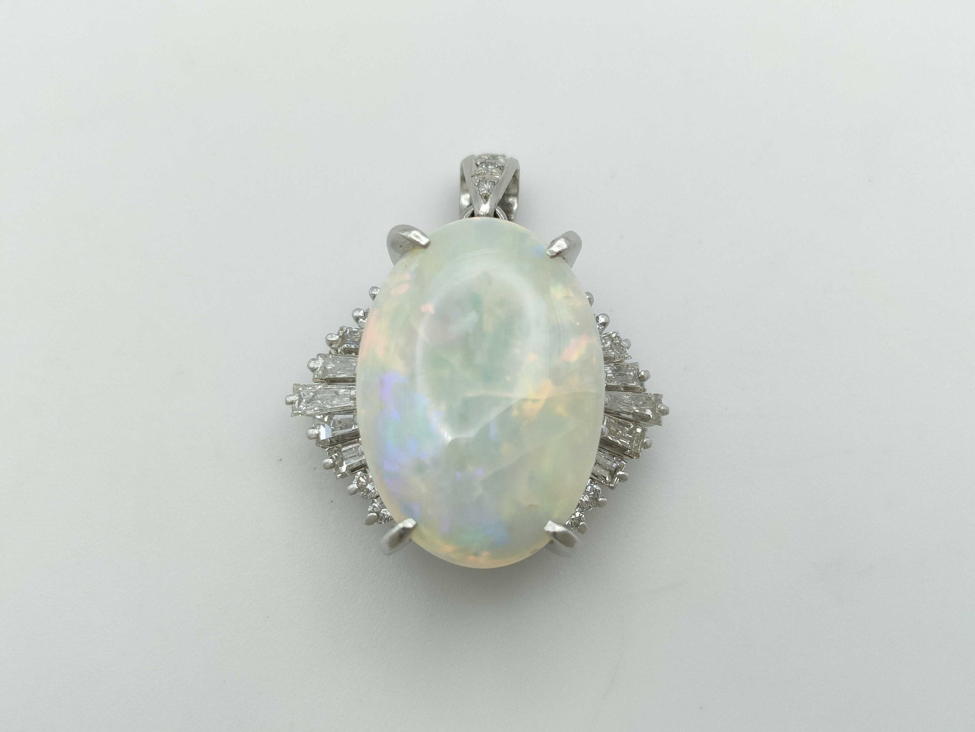 OP11.00ct D0.03/1.13ct PT900 11.5g Pendant Top 