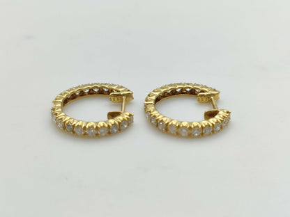 D0.50ct K18 3.1g Earrings 