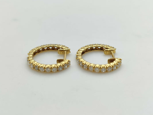 D0.50ct K18 3.1g Earrings 