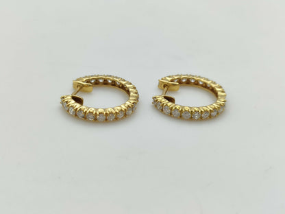 D0.50ct K18 3.1g Earrings 