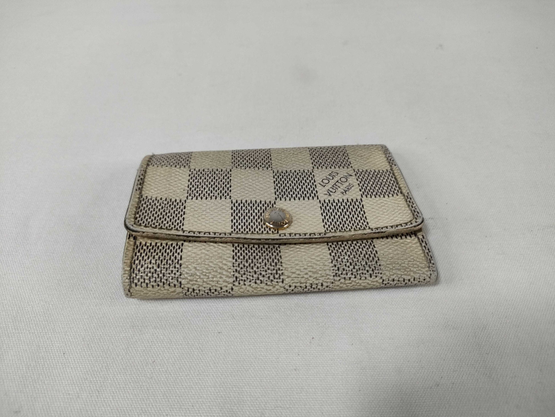 LOUIS VUITTON Monogram Monogram/Damier Azur Key Case Key Case/Key Holder
