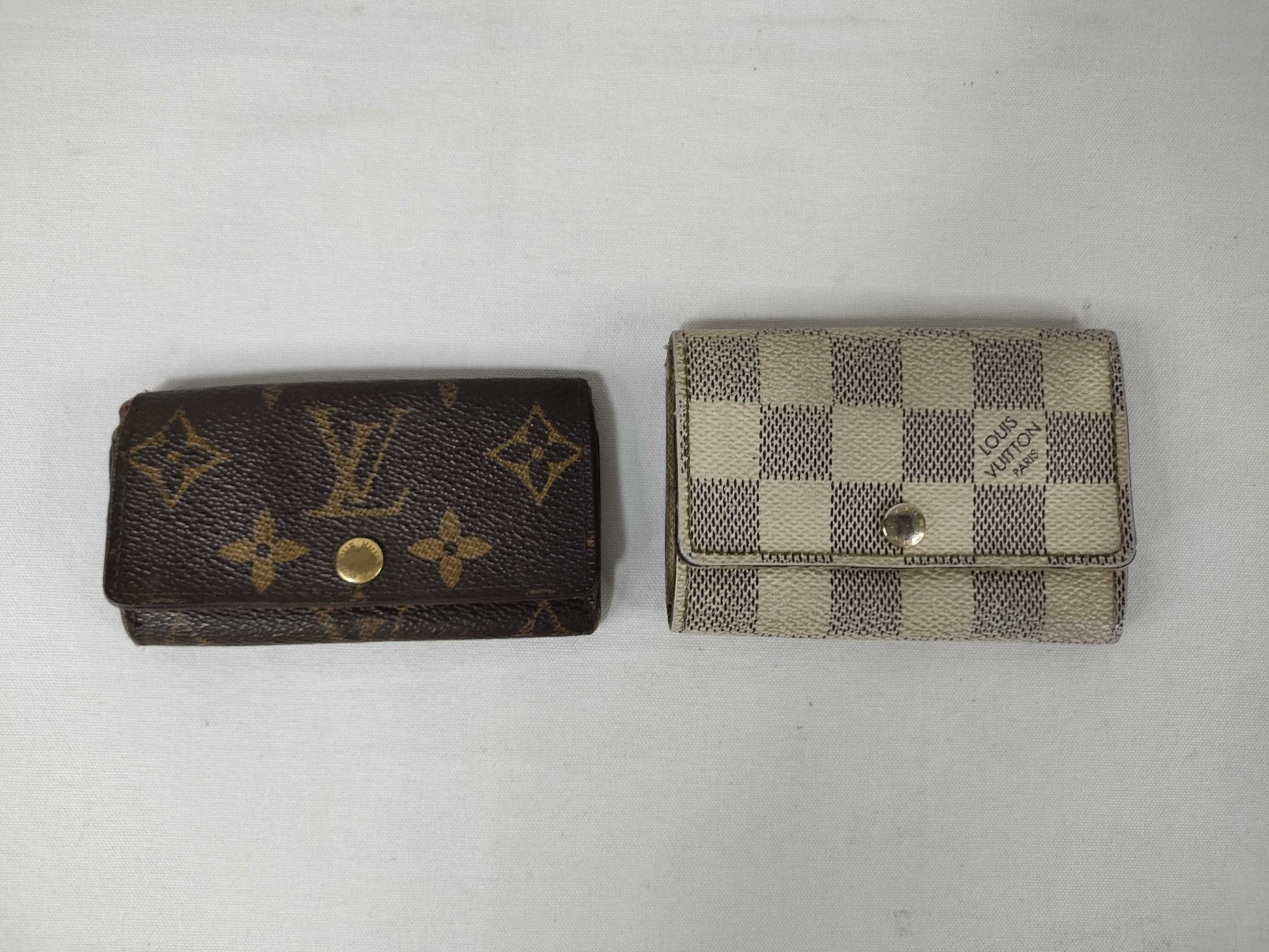 LOUIS VUITTON Monogram Monogram/Damier Azur Key Case Key Case/Key Holder