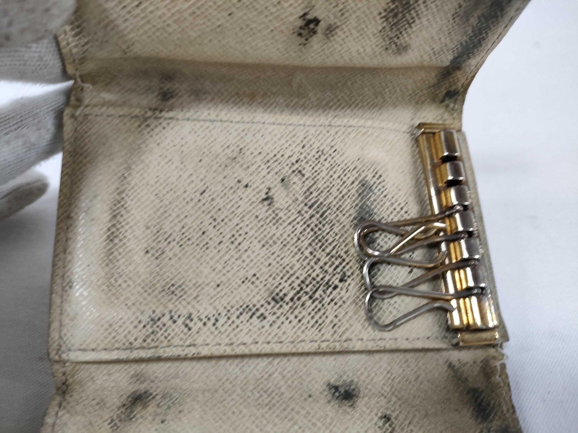 LOUIS VUITTON Monogram Monogram/Damier Azur Key Case Key Case/Key Holder