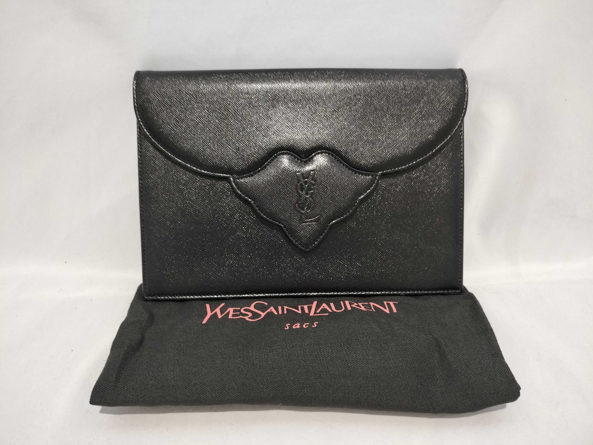 Yves Saint Laurent Clutch Bag/Leather Second Bag