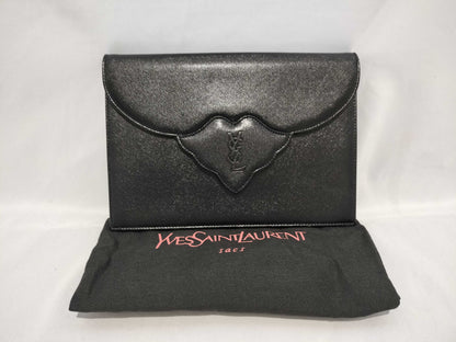 Yves Saint Laurent Clutch Bag/Leather Second Bag