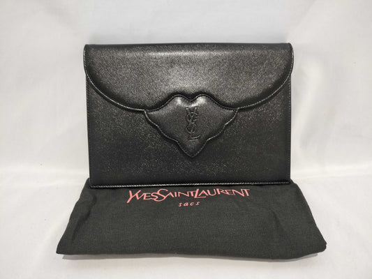 Yves Saint Laurent Clutch Bag/Leather Second Bag