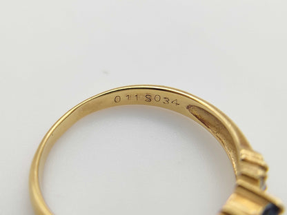 SEIKO S0.34ct D0.11ct K18 2.6g Ring 