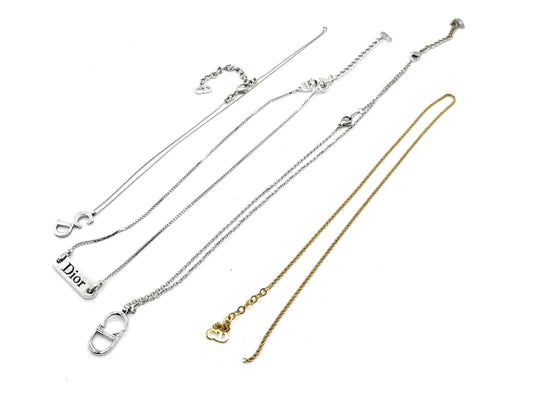 Dior Logo Necklace Set of 4 Accessories