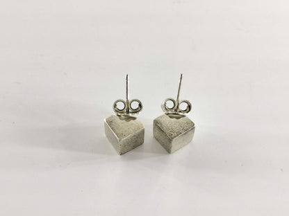 Tiffany & Co. Cube Earrings, SV925, 7.2g