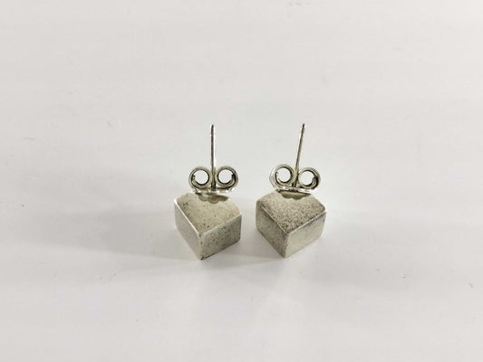 Tiffany & Co. Cube Earrings, SV925, 7.2g