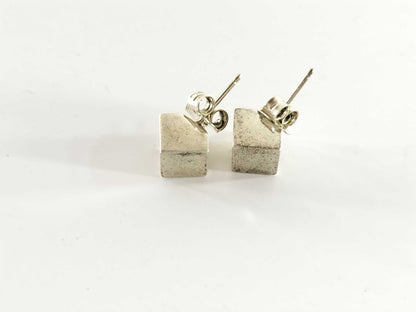 Tiffany & Co. Cube Earrings, SV925, 7.2g