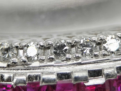 R0.62ct D0.15ct Pt900 6.4g Ring 