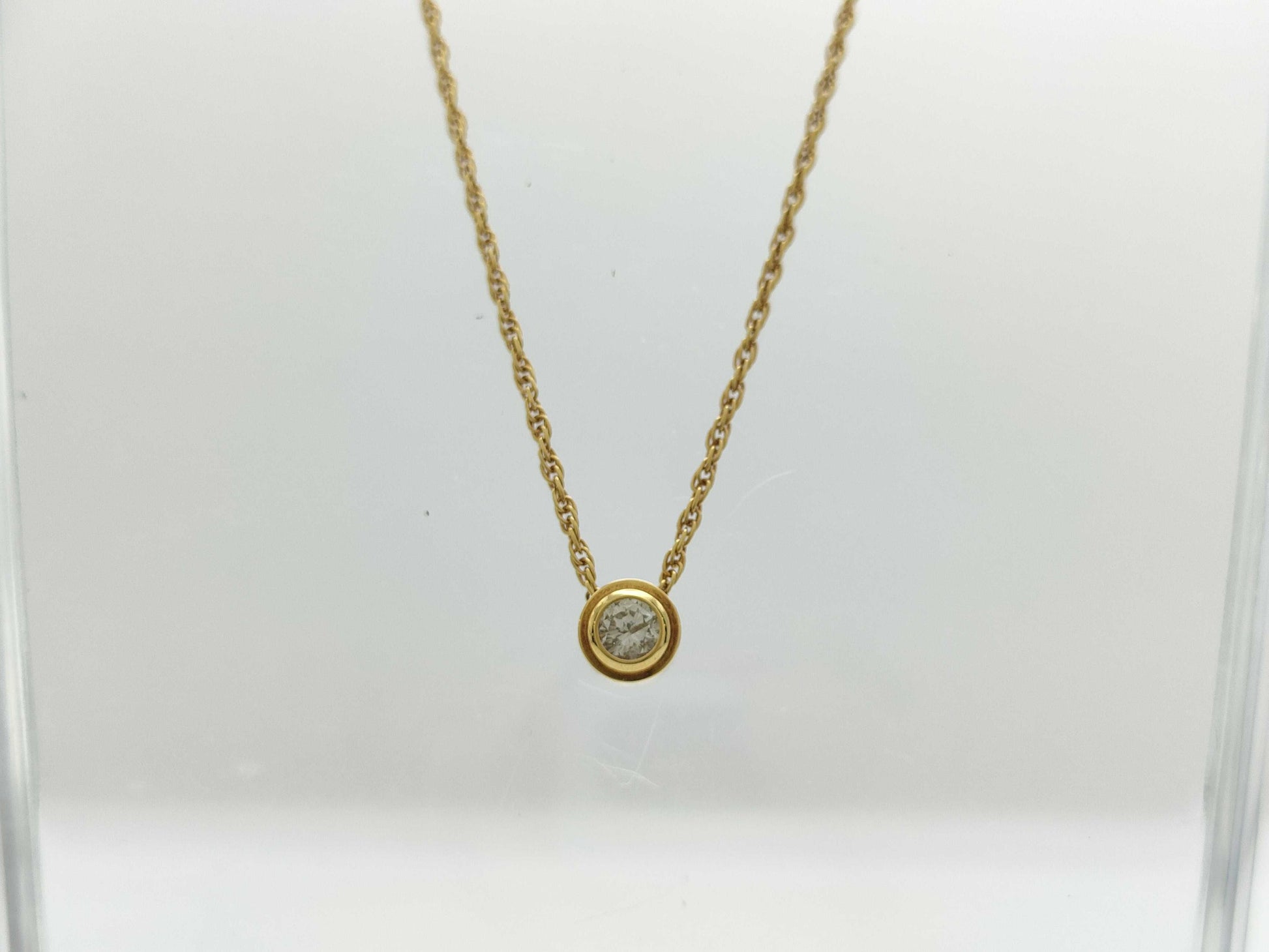 D0.24ct K18 3.6g Necklace 