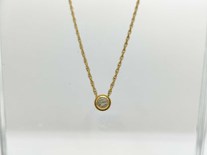 D0.24ct K18 3.6g Necklace 