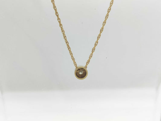 D0.24ct K18 3.6g Necklace 
