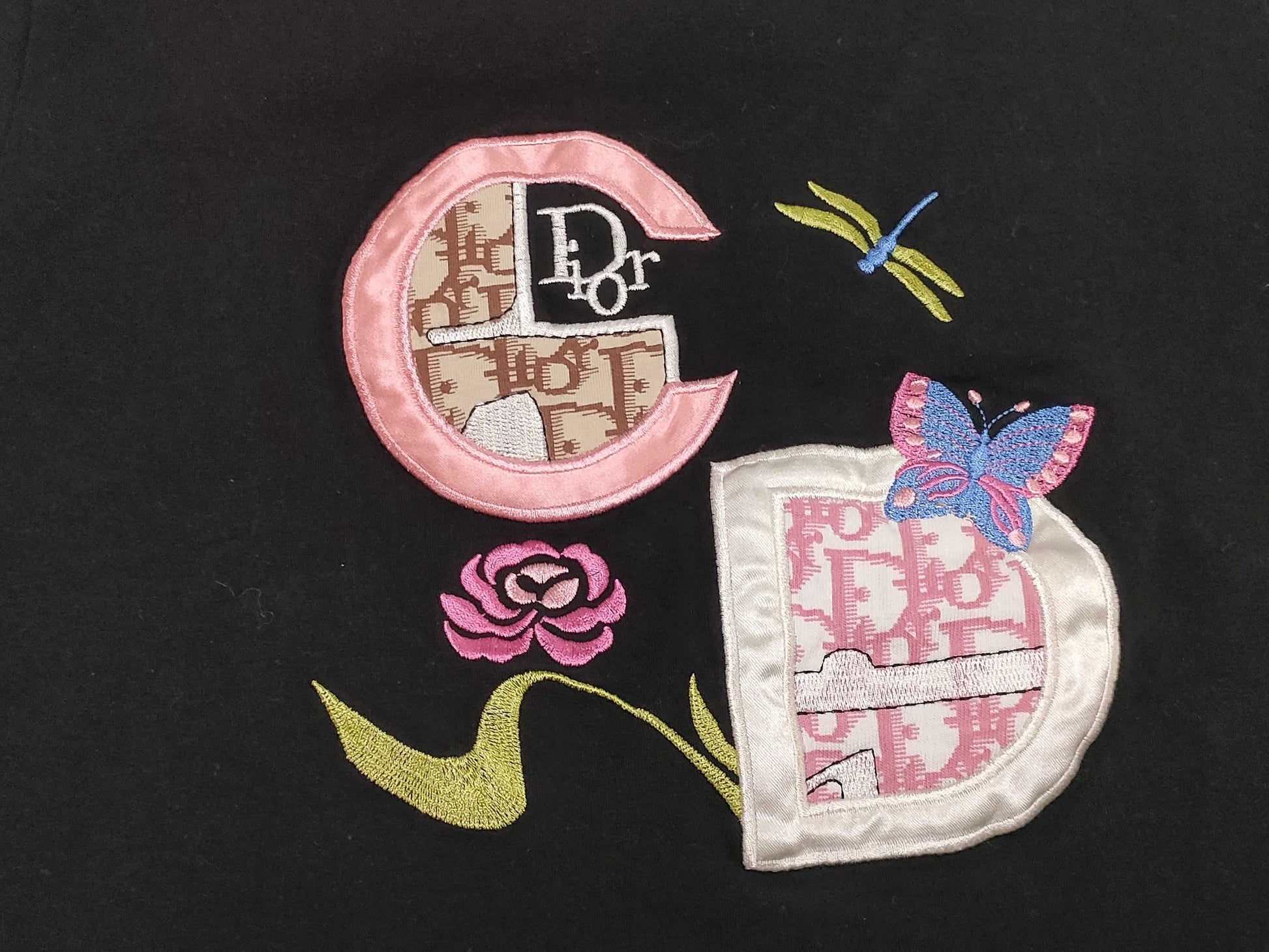 Dior CD logo butterfly motif top top