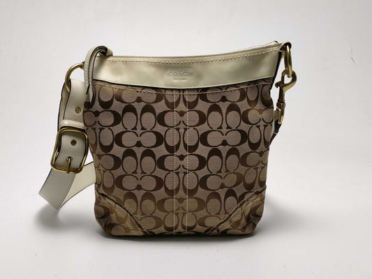 COACH Signature G06U Canvas Shoulder Bag/F1332 PVC Tote Shoulder Bag