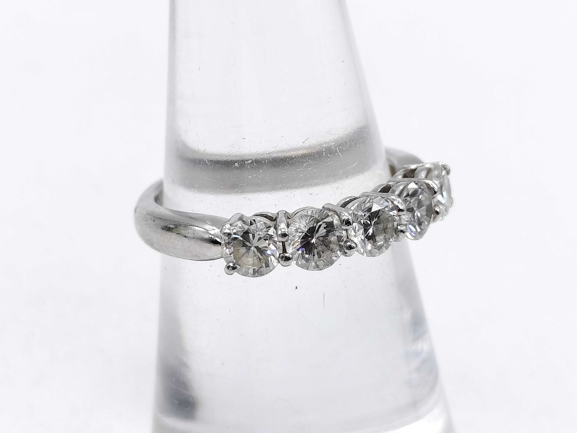 D1.00ct Pt900 4.6g Ring 