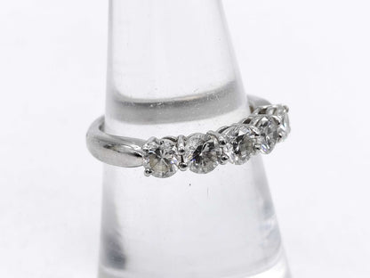 D1.00ct Pt900 4.6g Ring 
