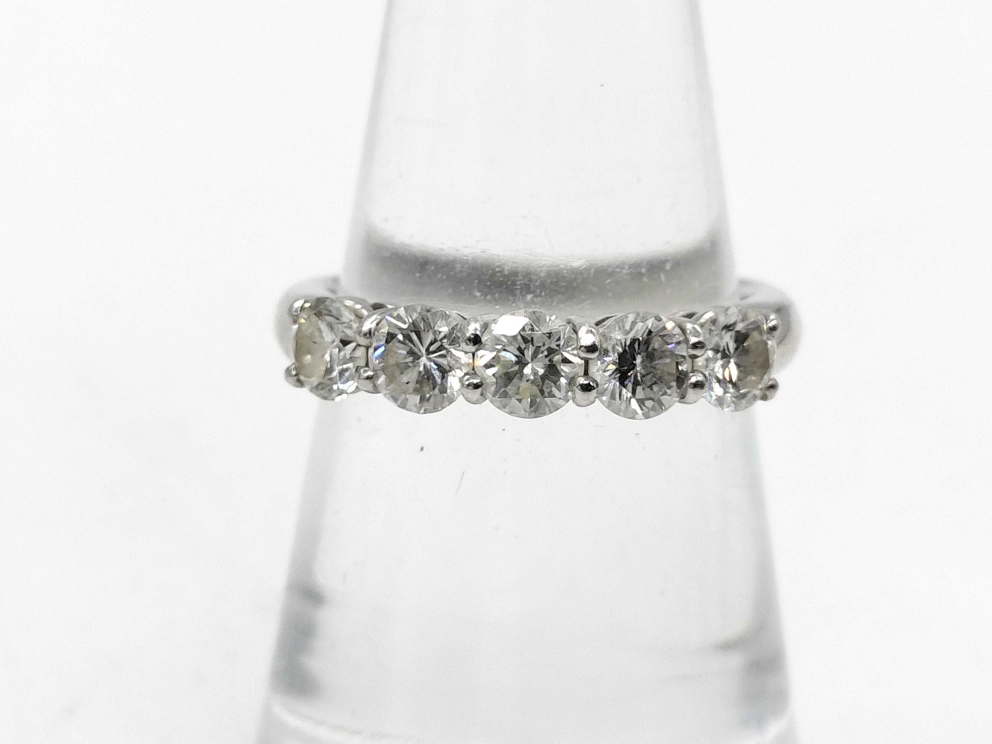 D1.00ct Pt900 4.6g Ring 