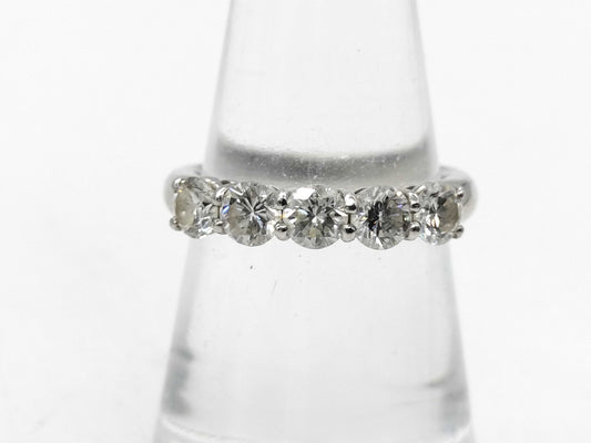 D1.00ct Pt900 4.6g Ring 