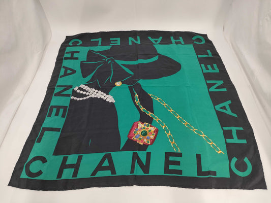 (10462_0144) CHANEL Mademoiselle Scarf