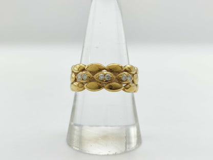 D0.12ct K18 5.4g Ring 