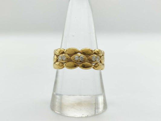 D0.12ct K18 5.4g Ring 