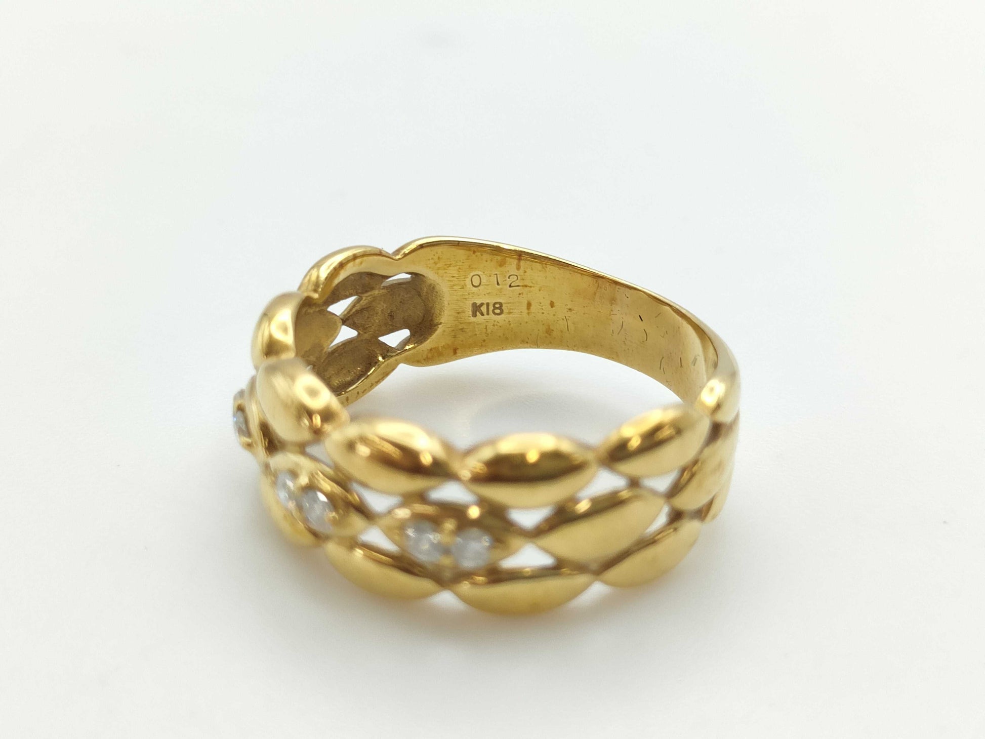 D0.12ct K18 5.4g Ring 