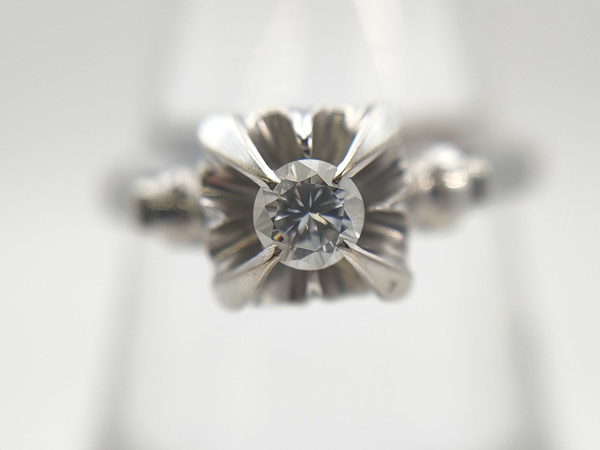 D0.15ct K14WG 2.2g Ring 