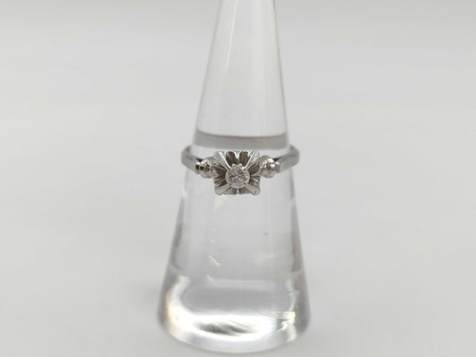 D0.15ct K14WG 2.2g Ring 