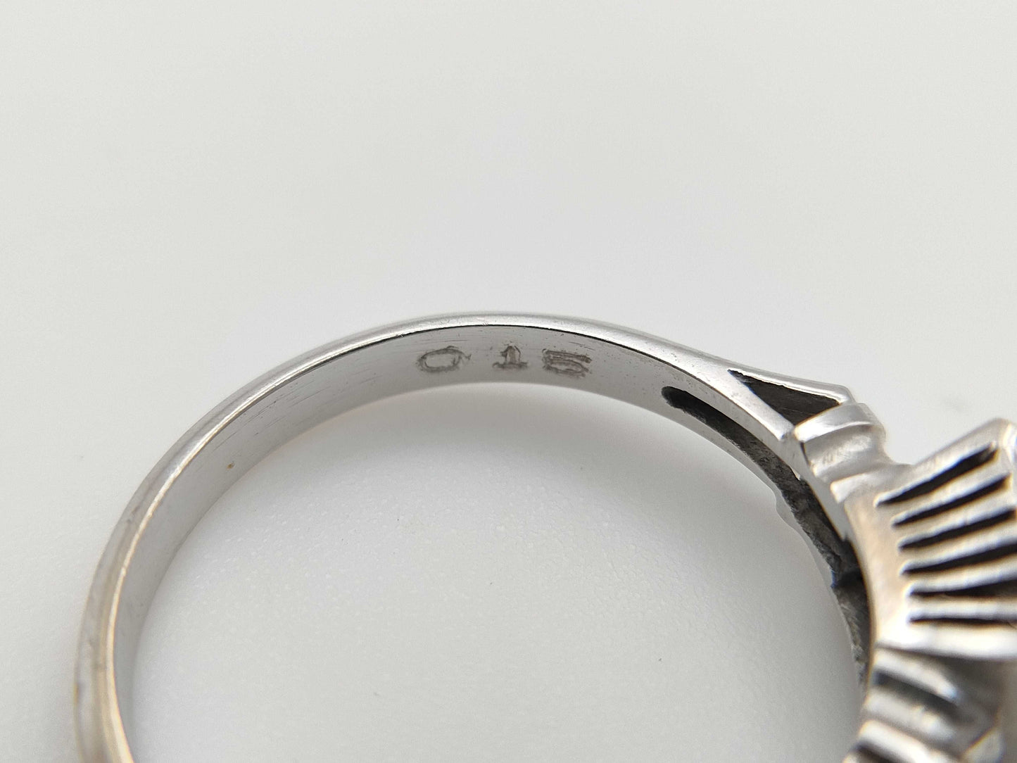 D0.15ct K14WG 2.2g Ring 