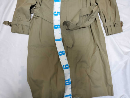BURBERRY trench coat, stains and signs of wear.