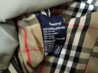 BURBERRY trench coat, stains and signs of wear.