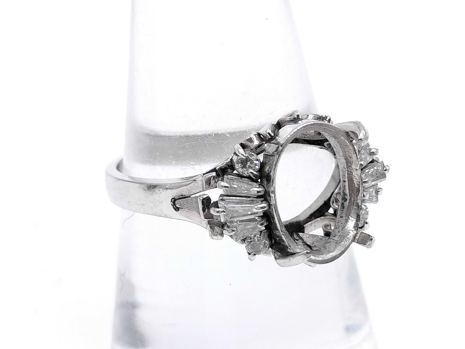 Empty 2.03ct D0.31ct Pm900 5.4g Ring 