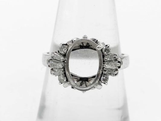 Empty 2.03ct D0.31ct Pm900 5.4g Ring 