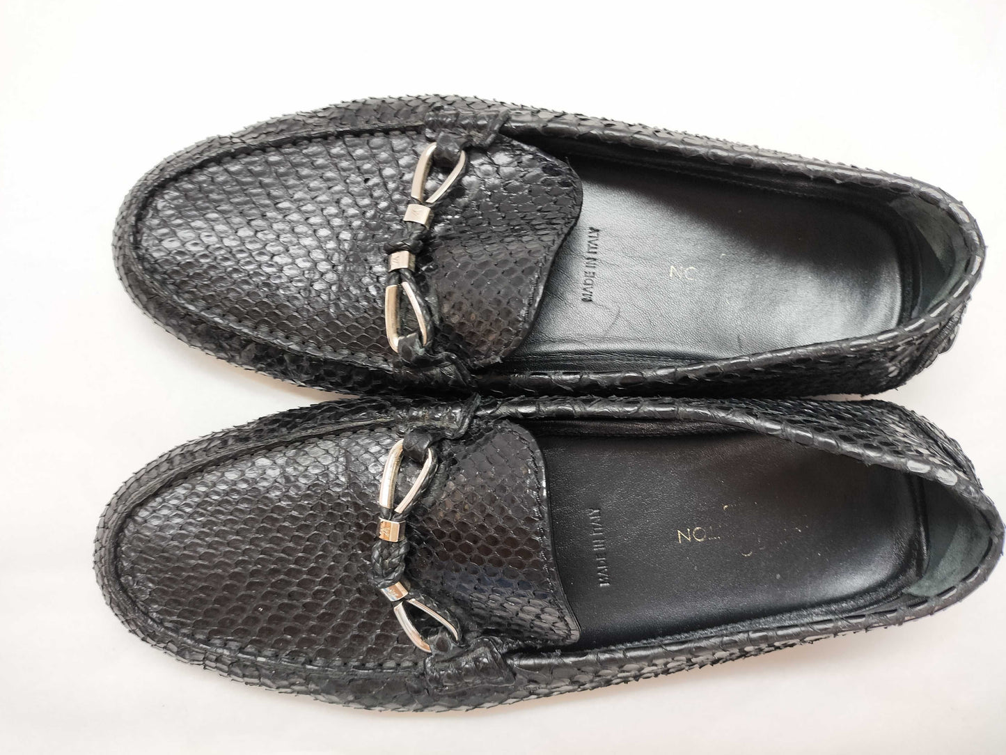 LOUIS VUITTON Python size 7 business shoes