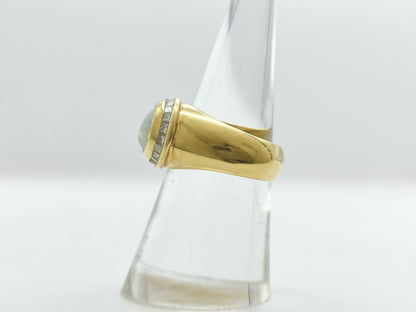Opal and Diamond 18K 9.7g Ring 