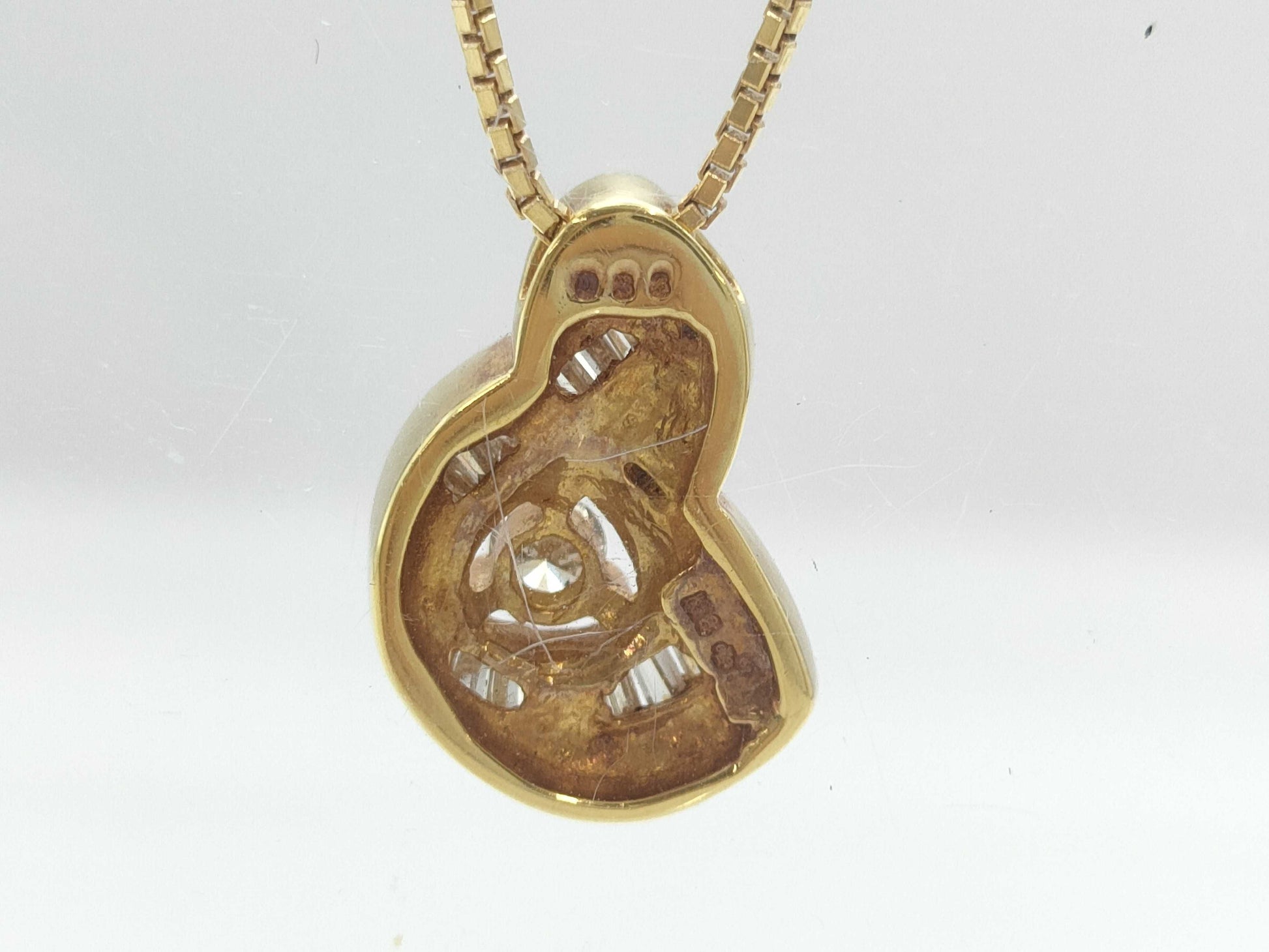D0.33ct K18 6.5g Necklace 