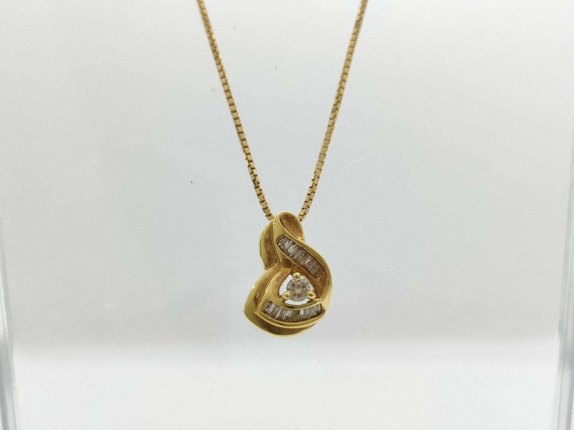 D0.33ct K18 6.5g Necklace 