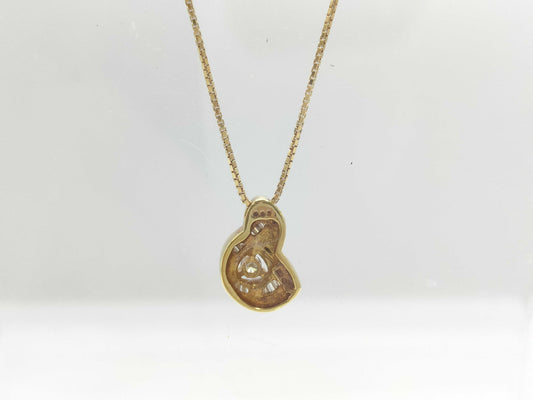 D0.33ct K18 6.5g Necklace 