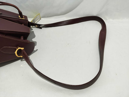 (10460_0121) Cartier Bordeaux Drawstring Shoulder Bag