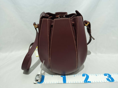 (10460_0121) Cartier Bordeaux Drawstring Shoulder Bag