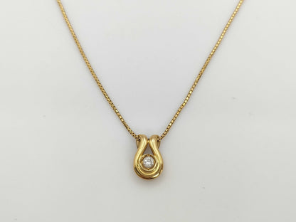 D0.10ct 750 4.0g Necklace 
