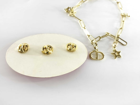 Dior 3-piece pin brooch/perfume/perfume motif charm charm